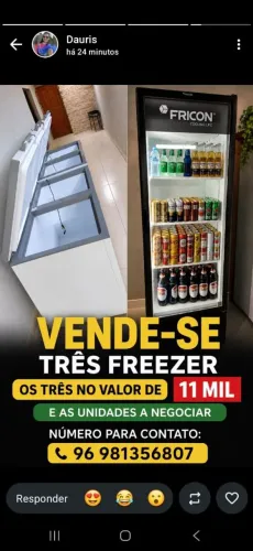 Venda de freezer