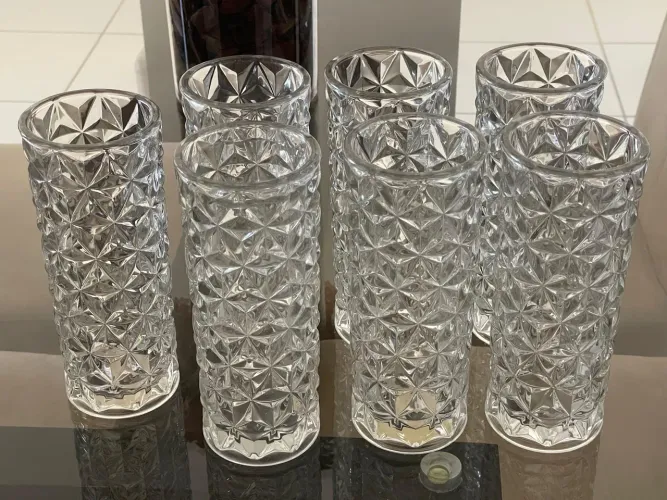 7 Vasos para decoração de mesa de festas