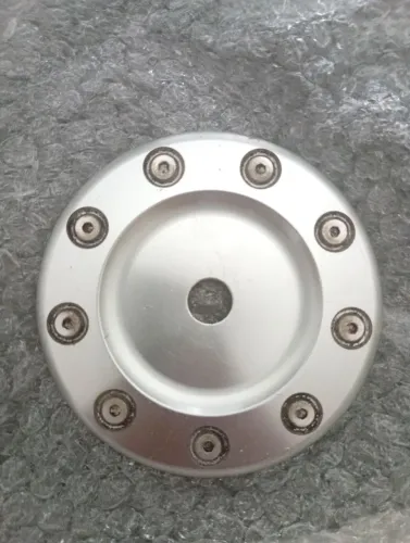 Tampa tanque de combustível aço escovado original Peugeot 206/207