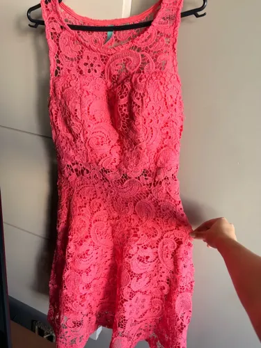 Vestido Festa Rosa Pêssego - Tam M (38)