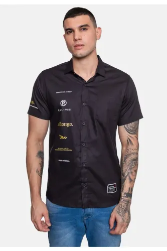 Camisa Polo Onbongo Manga Curta Preta