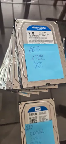 Lote de HDs Desktop Seminovos 1tb e 500gb