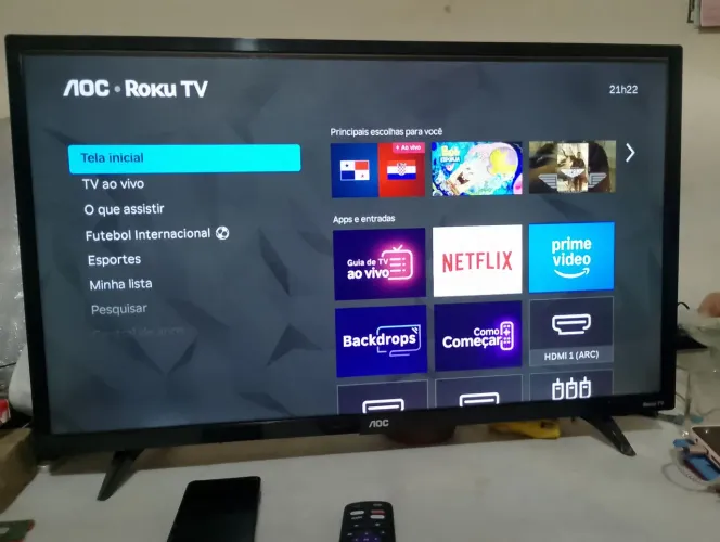 TV AOC Roku 32-polegadas