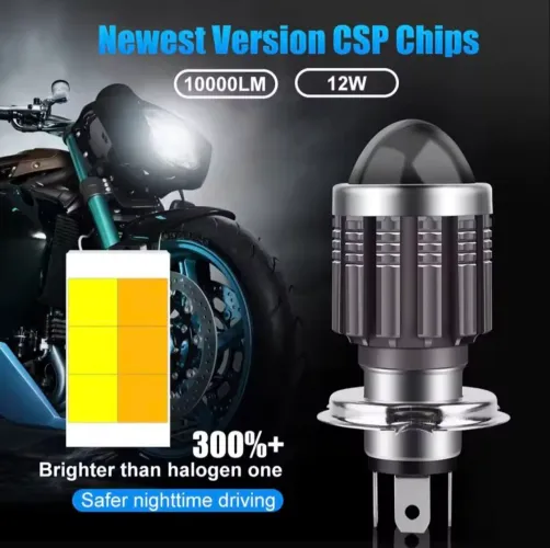 Lâmpada Led H4 para moto