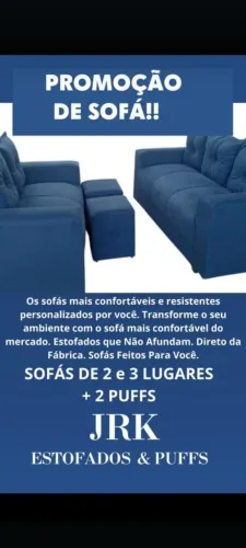 Cada sofá mais lindo do que o outro, fabricação própria, agende já sua visita.