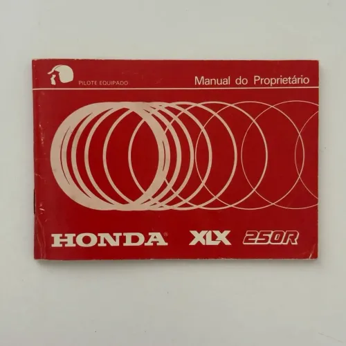 Manual do Proprietário Original Honda XLX 250R