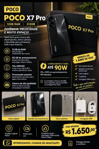 Vende-se POCO X7 pro 12/512