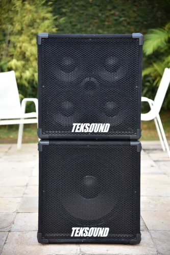 Caixas Teksound compactas para contrabaixo