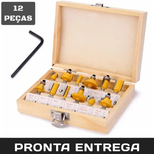KIT FRESAS / BROCAS 12 PEÇAS P/ TUPIA