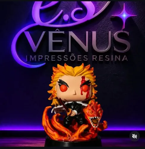 Boneco Rengoku Funko Pop - Miniatura Colecionável