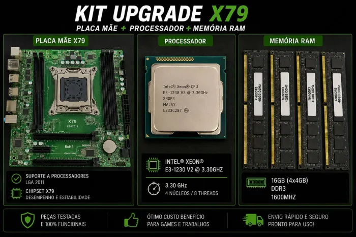 Kit Xeon de entrada usado por apenas 3 meses