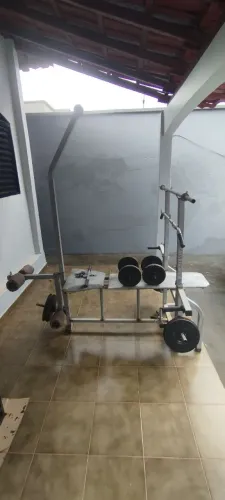 Estação de musculação 