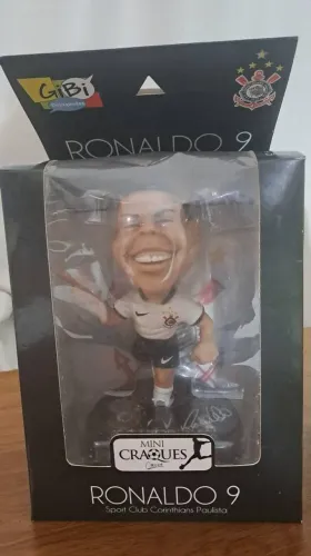 Boneco Corinthians Mini Craque Ronaldo - ÍTEM DE COLECIONADOR (RARISSIMO) 15cm