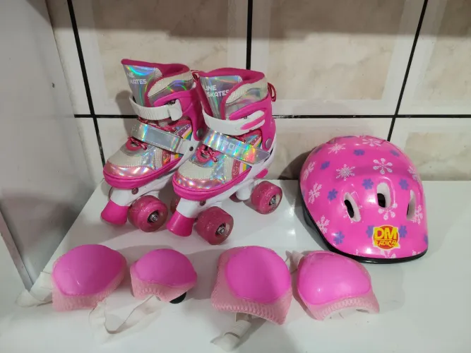 Patins infantil + Kit Proteção