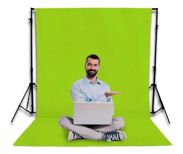 Tecido para fundo infinito em chroma key 1,90 por 3 metros Novo