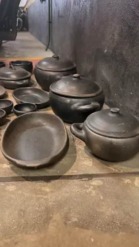 Kit panelas barro 25 peças