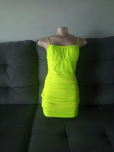 Vestido tubinho drapeado