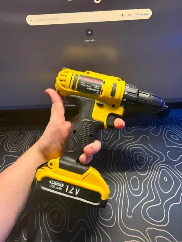 Furadeira e Parafusadeira Sem Fio 12V Yamasaki com Maleta Completa
