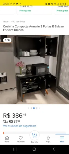 Armario de cozinha somente a parte de cima !