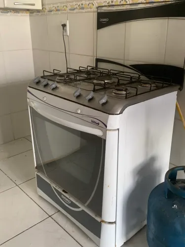Fogão usado 5 bocas