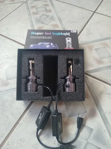 VENDO PAR LÂMPADAS NOVAS LEDS H7 COM PROJETOR , CULLER , REATOR 6.000K 11.000 LUMENS