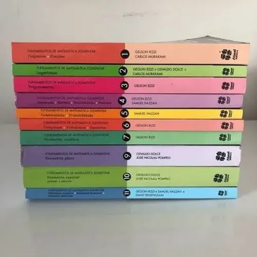 coleção livros fundamentos da matemática elementar( 10 unds, falta o volume 8 de calculo)
