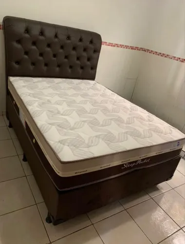 Cama box molas ensacadas casal ate 10x sem juros