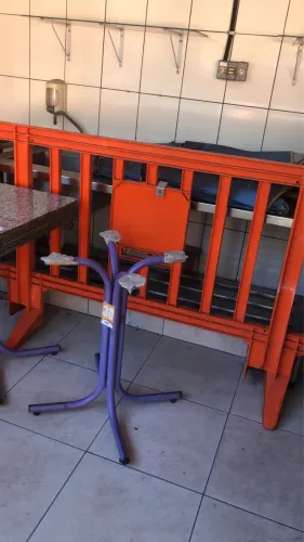 4 Grades Plástica Monobloco Polipropileno - 2m x 1,1m - Laranja 