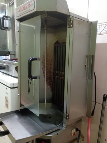 Máquinas elétrica churrasco grego