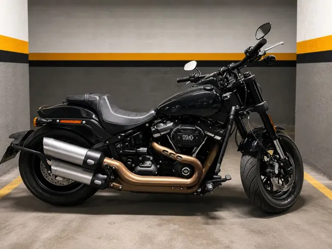 Harley Davidson Fat Bob 114 recentemente revisada