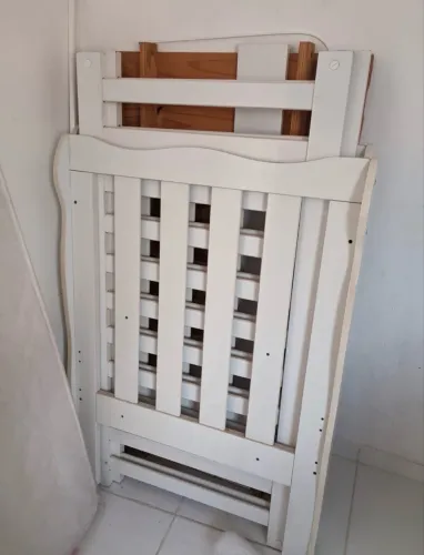Berço cama com colchão