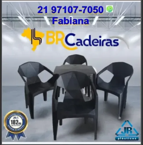 Mesa com cadeiras com braço reforçadas 