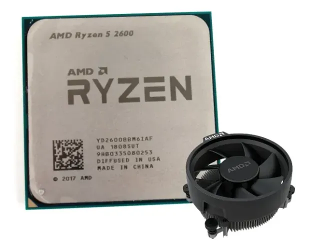 Processador AMD Ryzen 5 2600 + Cooler Original - Perfeito Estado