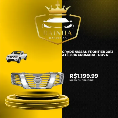 Grade Nissan Frontier 2013 até 2016 Cromada - NOVA