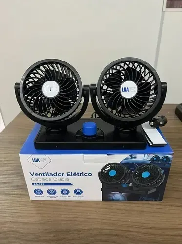 Ventilador Automotivo Duplo Para Carro Potente