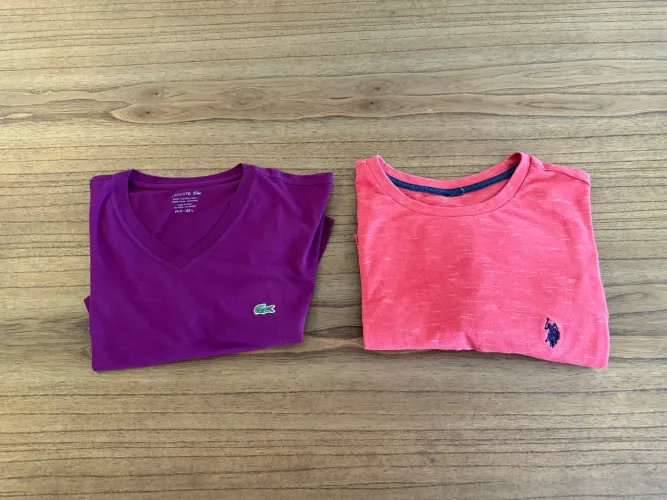 Lote Camisetas: Lacoste, Ralph Lauren - Originais - G