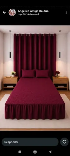 Colcha de cama na cor Rosa pink