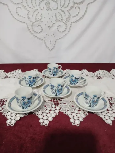 Conjunto de xícaras miniatura Porcelana Emano