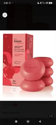 Natura todo dia sabonete maçã caramelada balnilha