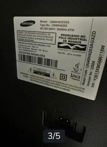 Tv Samsung COM DEFEITO DE TELA LEIA DESCRIÇÃO