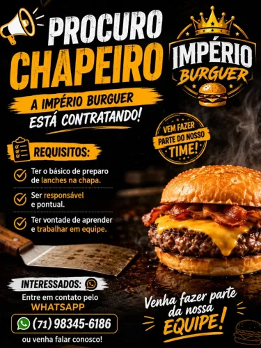 Procuro chapeiro