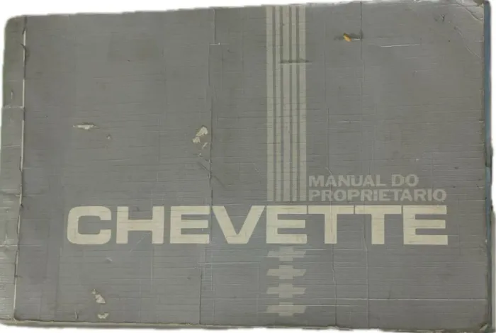 Manual do proprietário Chevrolet Chevette 1984 original 