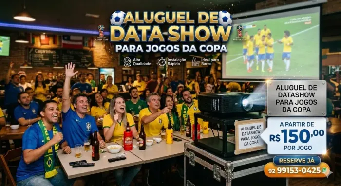 DATA SHOW para os Jogos da Copa