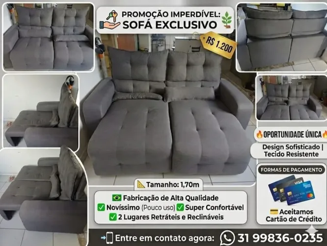Sofa retrátil novíssimo