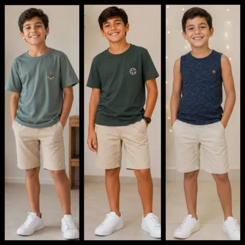 3 camisas infantis 8/9 anos ( praticamente novas)