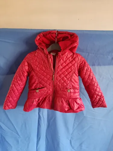 Jaqueta infantil de nylon c/ capuz