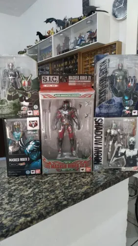 Sh figuarts e S.I.C coleções Kamen Rider e Jaspion
