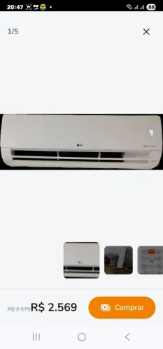 Ar Condicionado Split Dual Inverter L 18.000 BTUs Quente e Frio 220v R-32 USADO