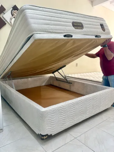 Cama box de casal baú , cama de casal