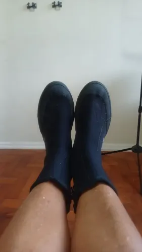 Bota de mergulho US Divers de neoprene, com ziper, tamanho L (grande)
